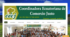 Desktop Screenshot of cecjecuador.org.ec